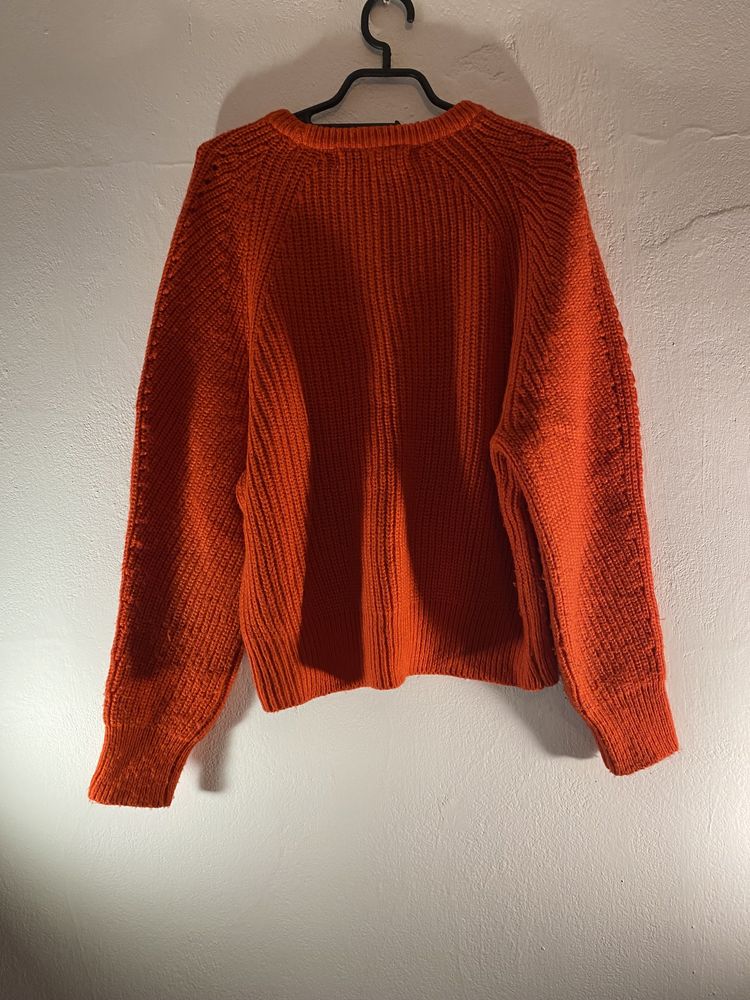 Czerwony sweter ciepły Mango 38/M