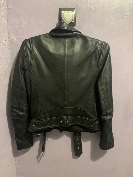 Кожана куртка косуха zara