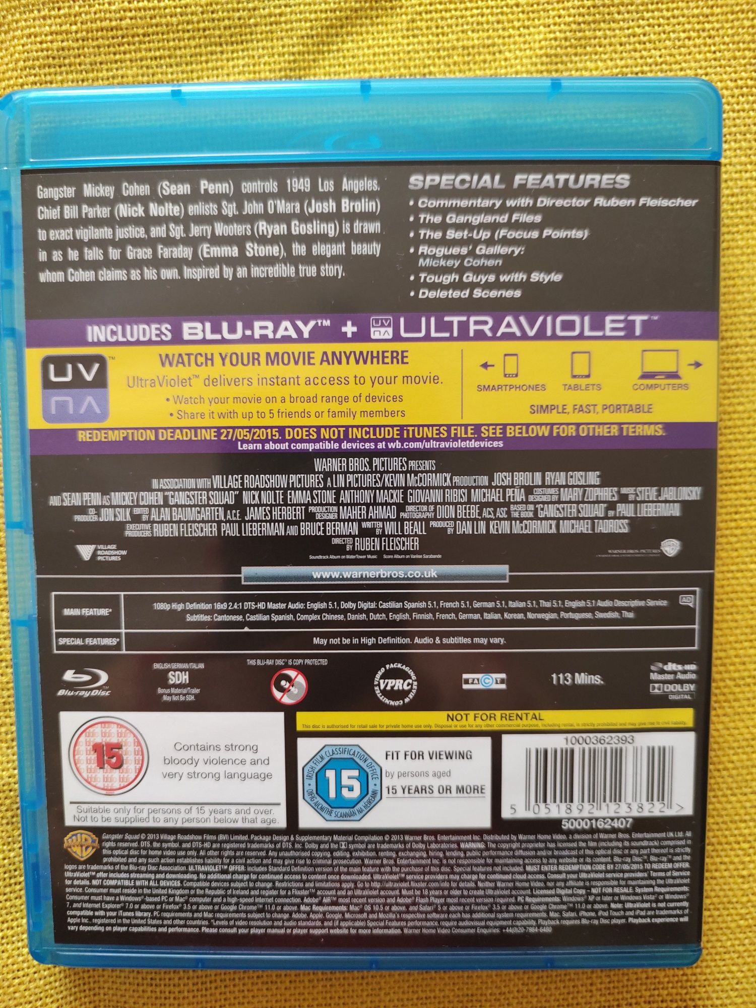 Gangster Squad blu-ray  j. angielski