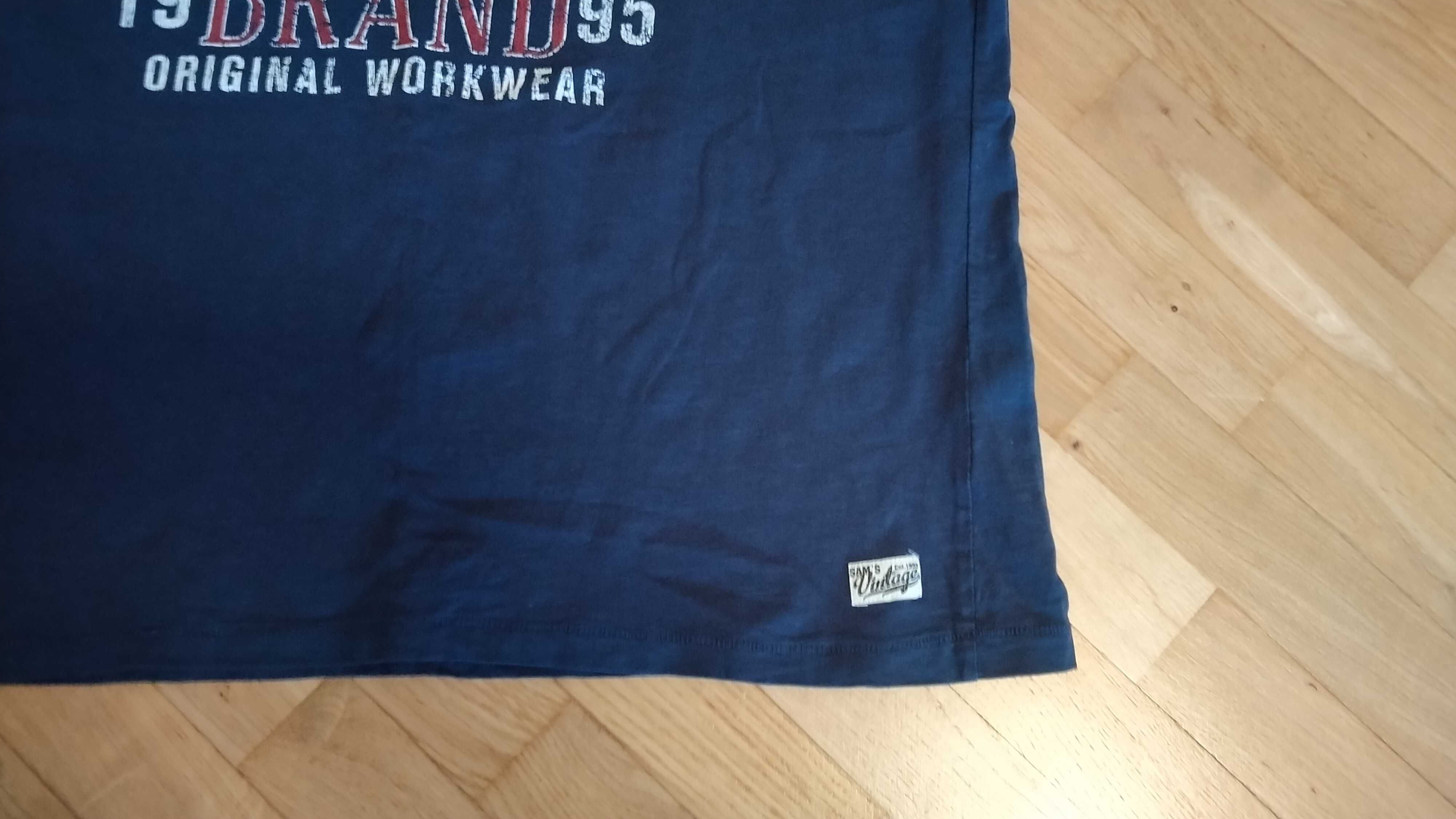 Męska koszulka, tshirt granatowy, granatowa, Vintage, Polecam