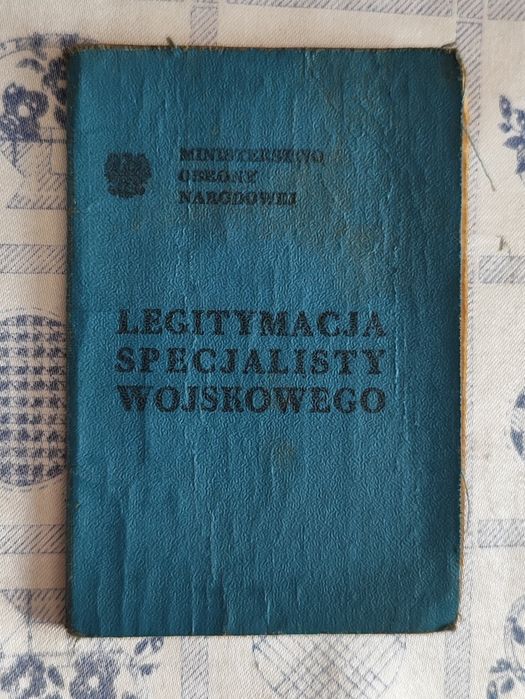 Stara legitymacja wojskowa special Techniczna Szkoła Wojsk Lotniczych
