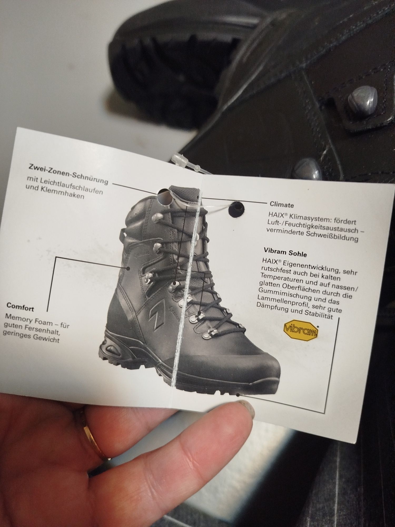 Черевики Haix Commander GTX - Black. Берці шкіряні. Розмір 40. 
Перейт