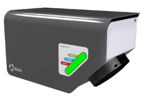 Carregador elétrico EFACEC de 7,4 kW com ficha Type 1