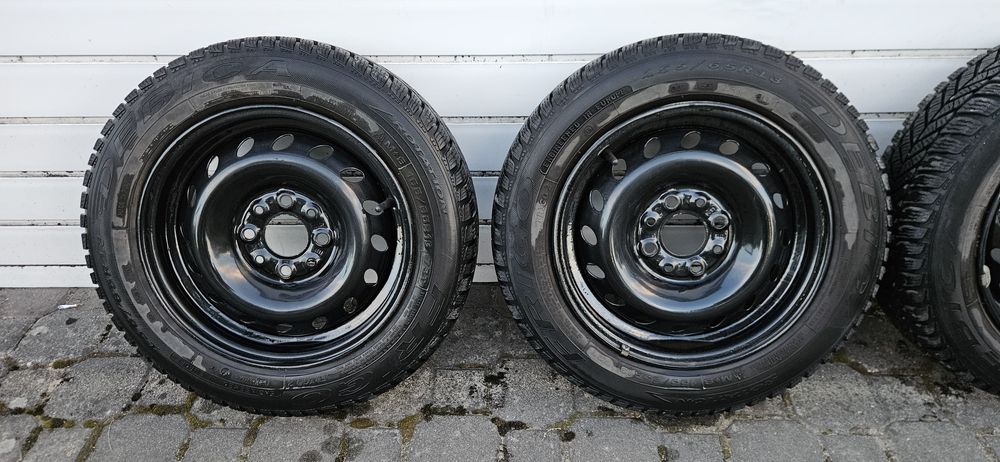 Felgi stalowe 4x98x13 z oponami zimowymi Seicento