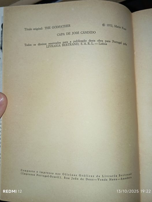 Livro O Padrinho