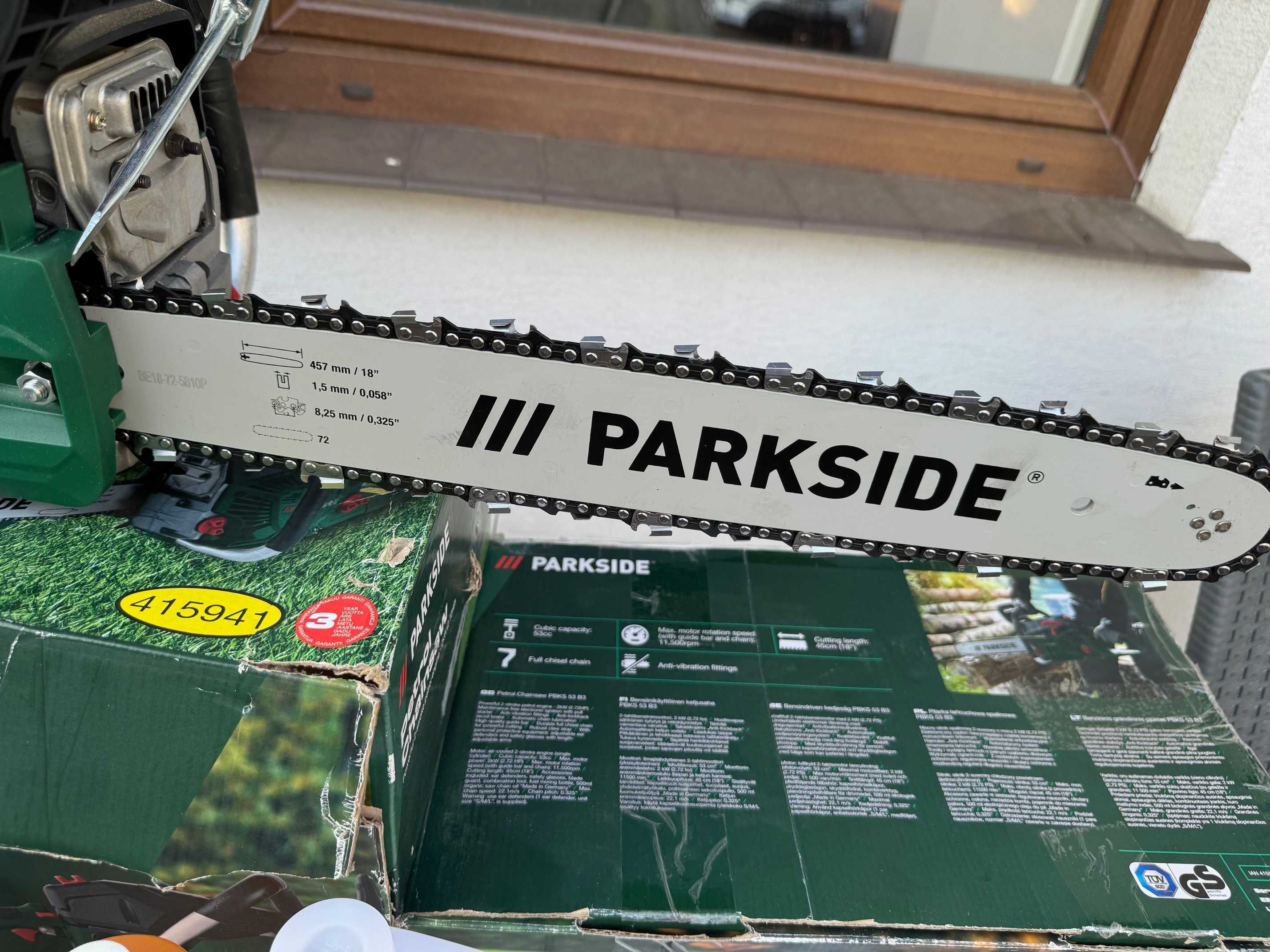 Pilarka łańcuchowa spalinowa PARKSIDE PBKS 53 B3 2,72 PS Lidl