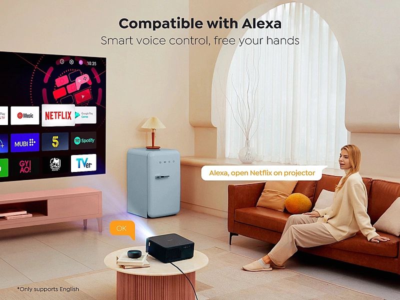 Projektor multimedialny Yaber K2s LCD FullHD 1080p z głośnikami JBL -