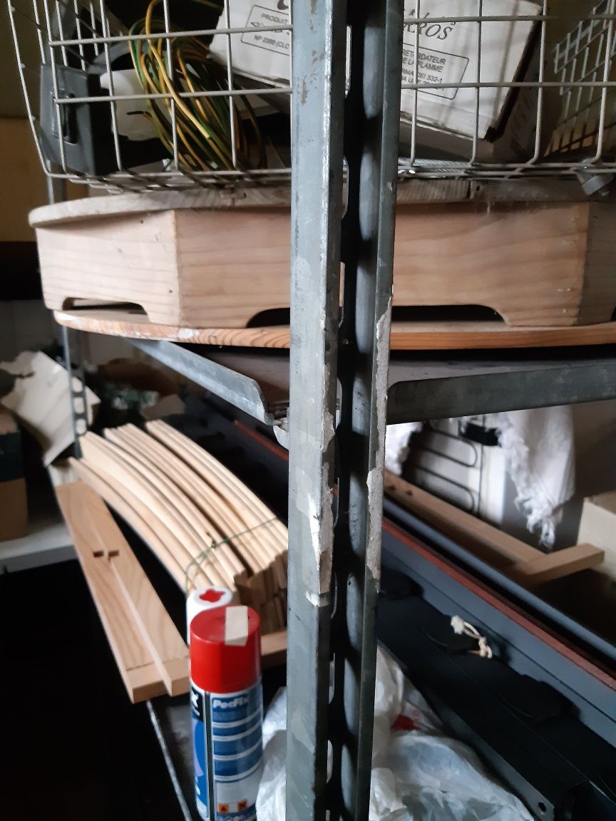 Estante em metal resistente com rodas * estante de padeiro