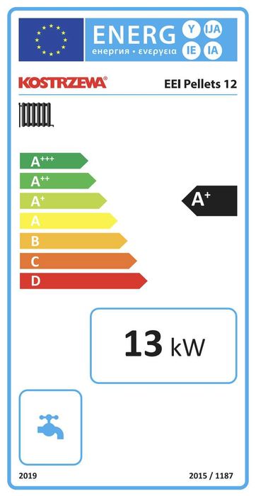 KOSTRZEWA EEI Pellets 12 kW piec na pellet na dotacje + DOSTAWA GRATIS