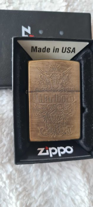 Zapalniczka Zippo Marlboro Antique Brass. Nowa. 2024r