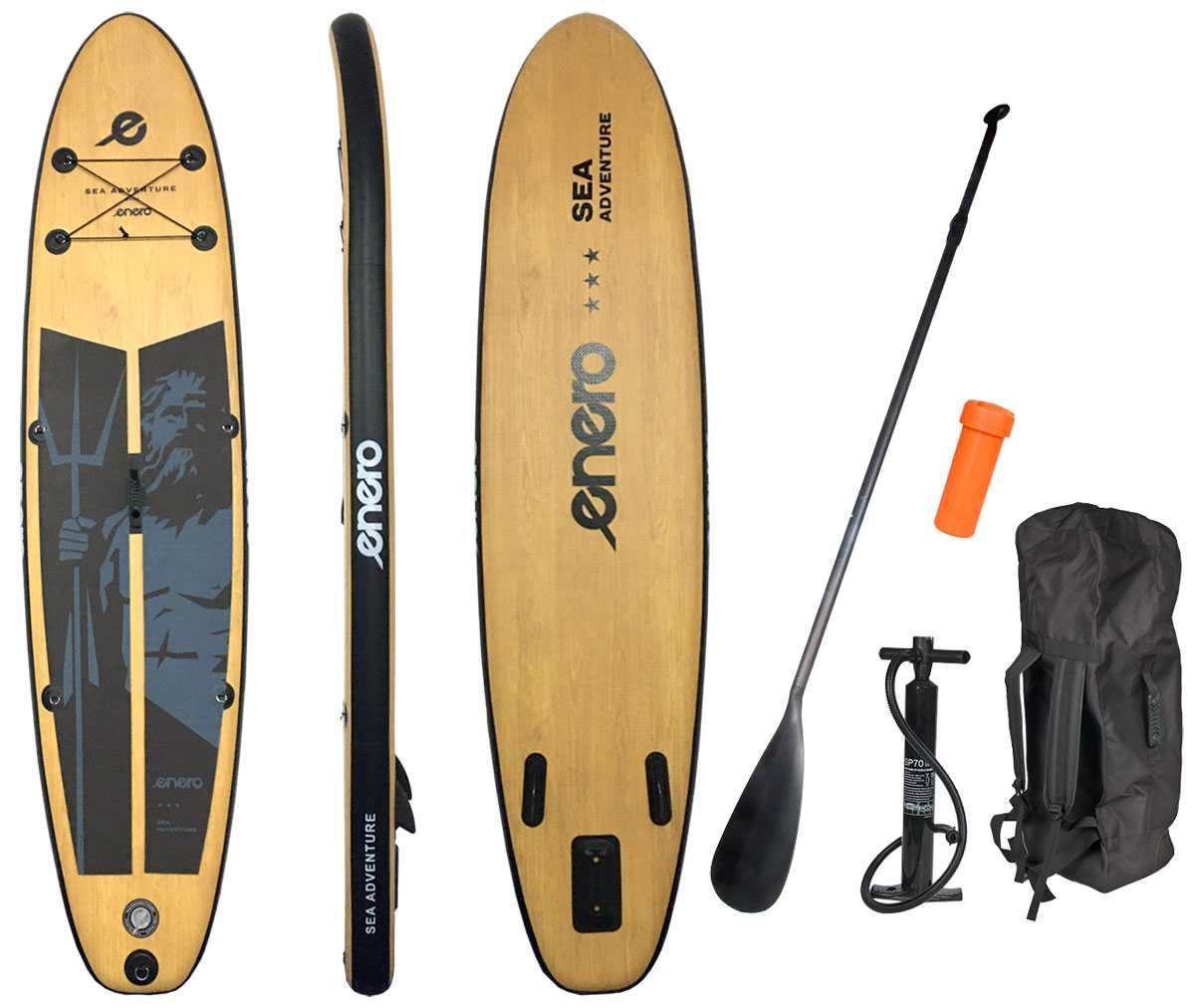 deska SUP 145KG dmuchana NEPTUN WOODEN ENERO 320x76x15CM