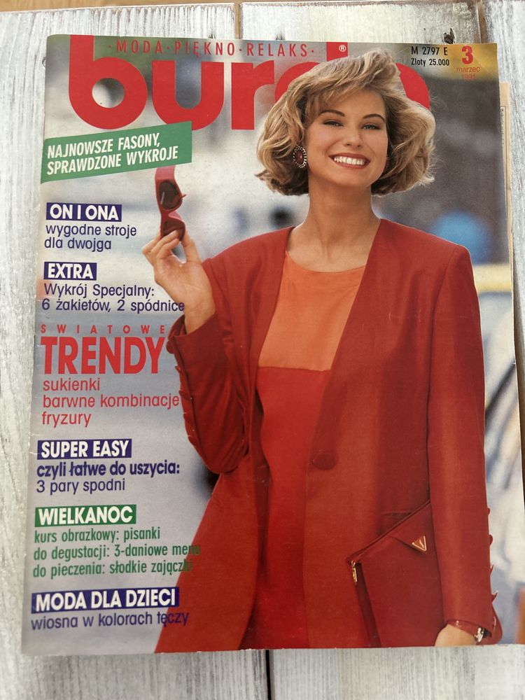 Burda 4 numery z 1991 roku