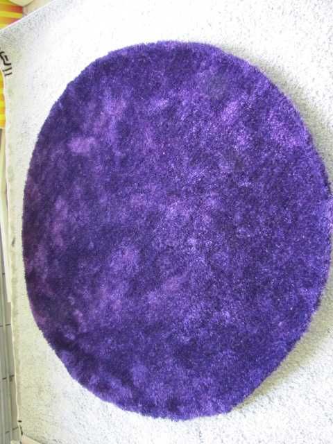 Dywan chodnik okrągły 140cm Tom Tailor Soft Uni fioletowy miękki