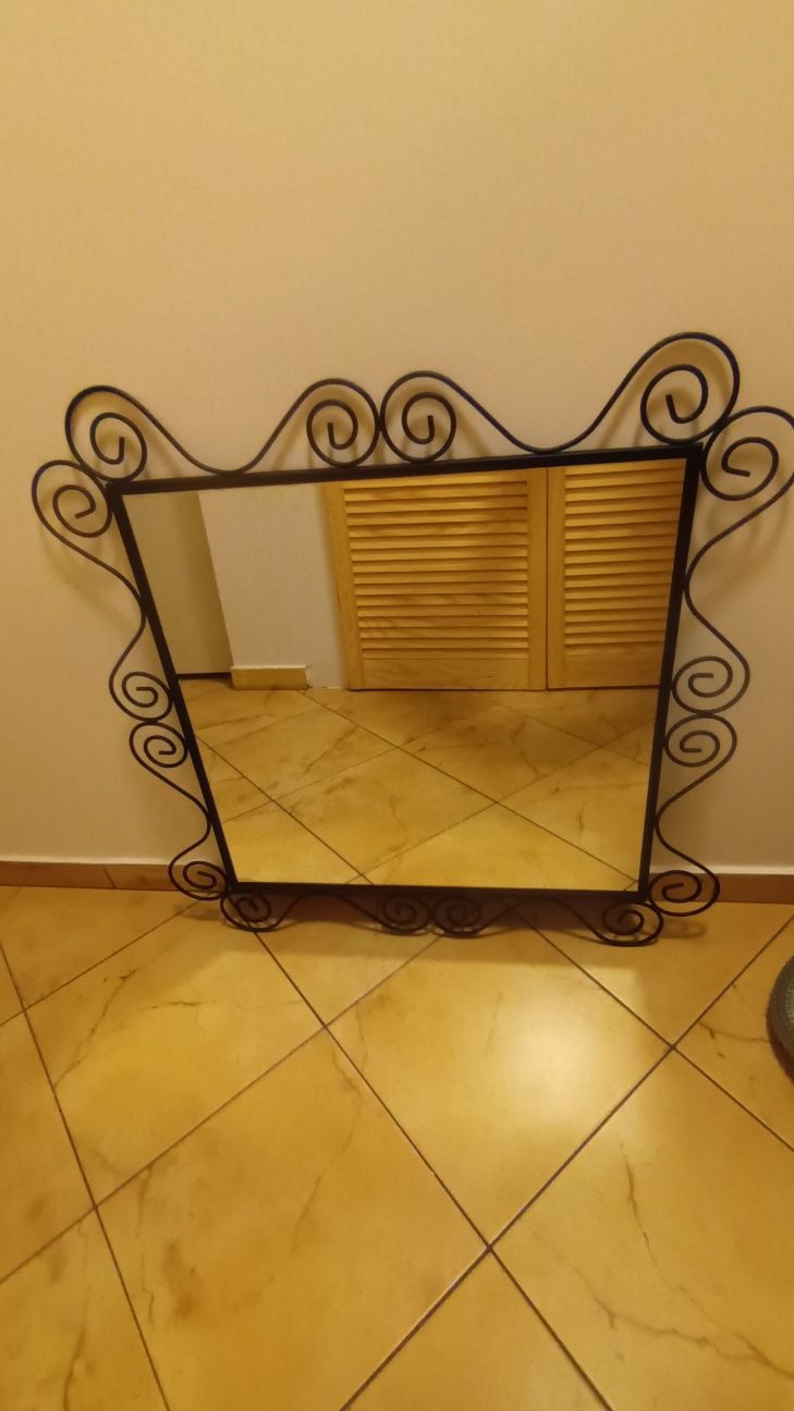 Lustro czarne eleganckie  ikea  72 x 72