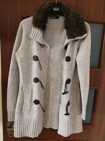 Swetr sweter damski elegancki rozmiar M bardziej L na suwak stan bdb
