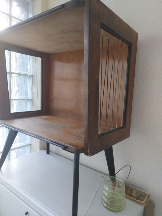 Stolik pod rtv vintage retro prl - żyłka