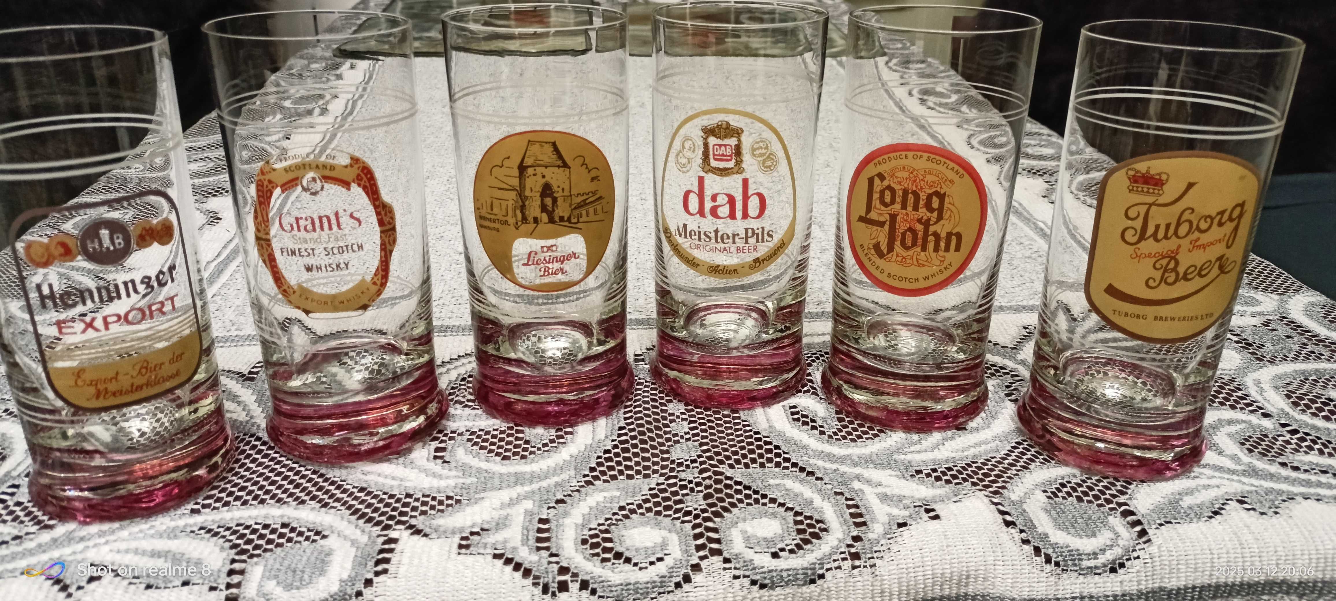 Szklanki do piwa lata 80-te