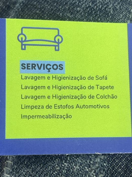 Limpeza e higienizacao de estofados