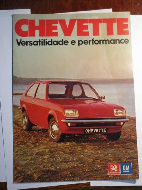 Chevette folheto brochura publicitária  Vauxhall