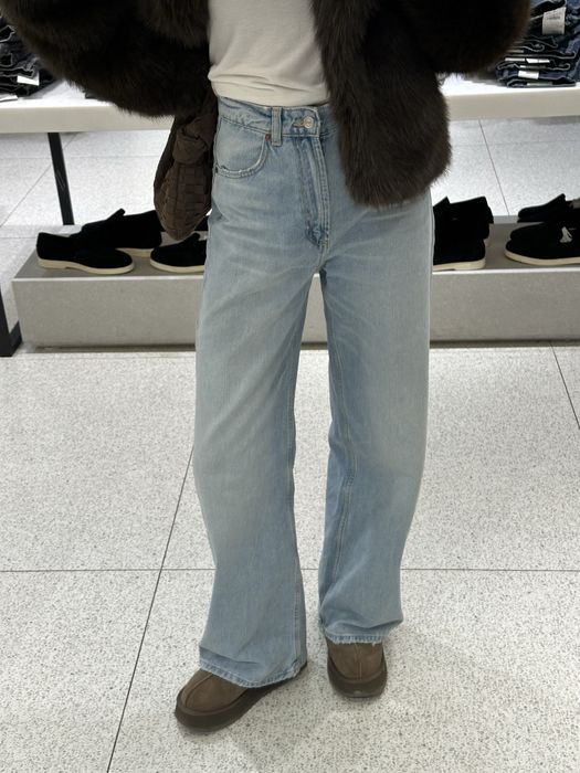 Блакитні джинси Zara extra wide leg baggy