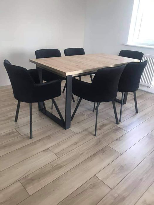 Nowoczesny Zestaw stoł rozkładany+krzesła VIKI NOWOŚĆ RÓŻNE KOLORY!