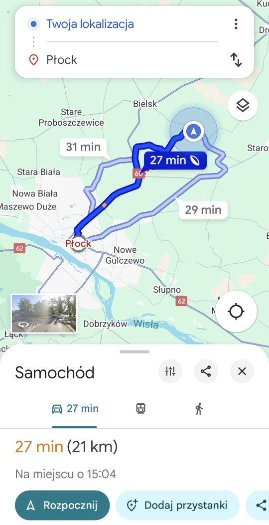 Sprzedam siedlisko 21km od Płocka