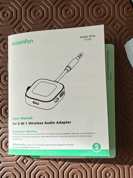 Adaptador audio de 3.5mm para bluetooth