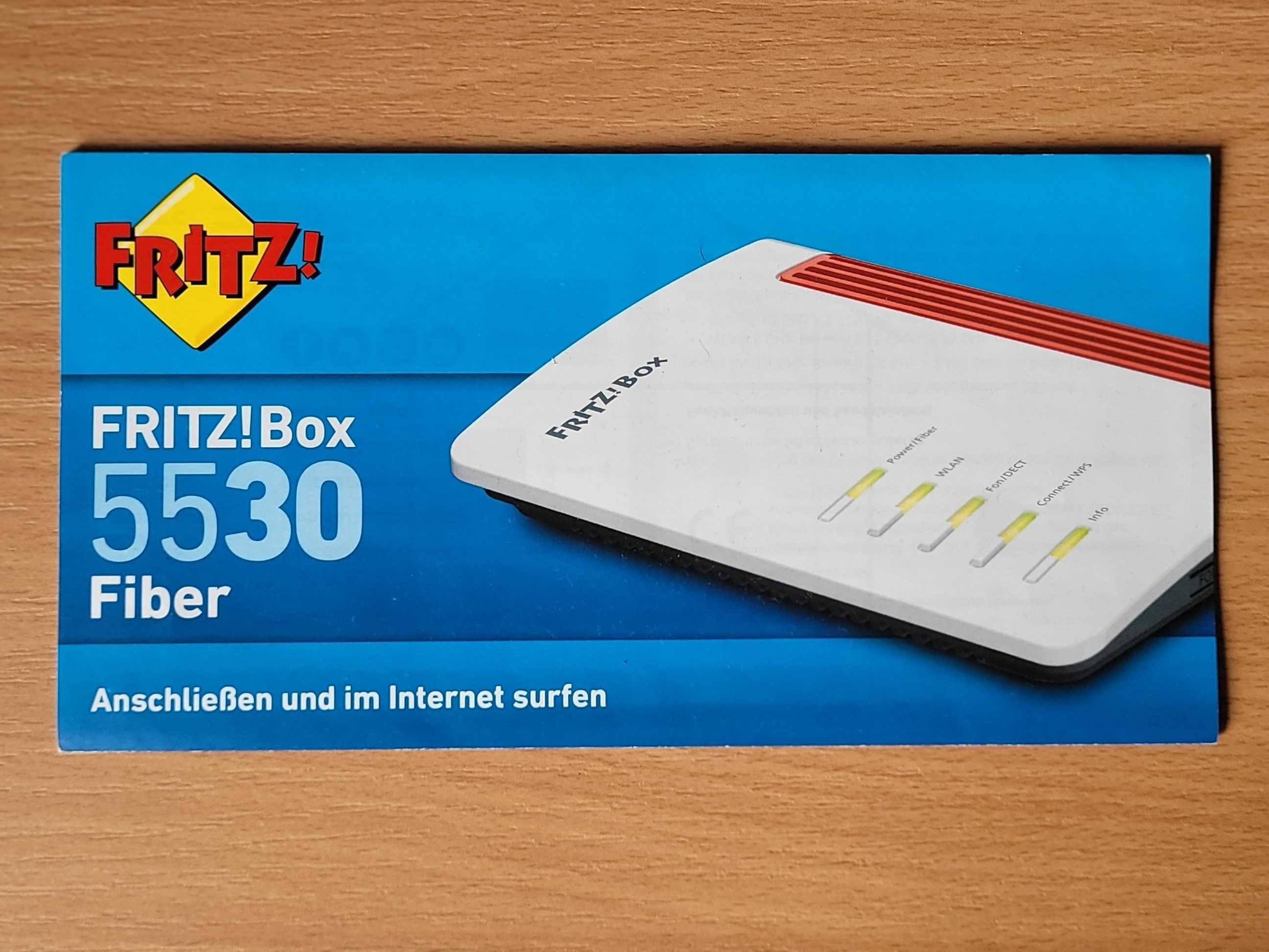 Router Avm FRITZ!Box 5530 Wi-Fi 6, 2400 Mb/s, biały/czerwony