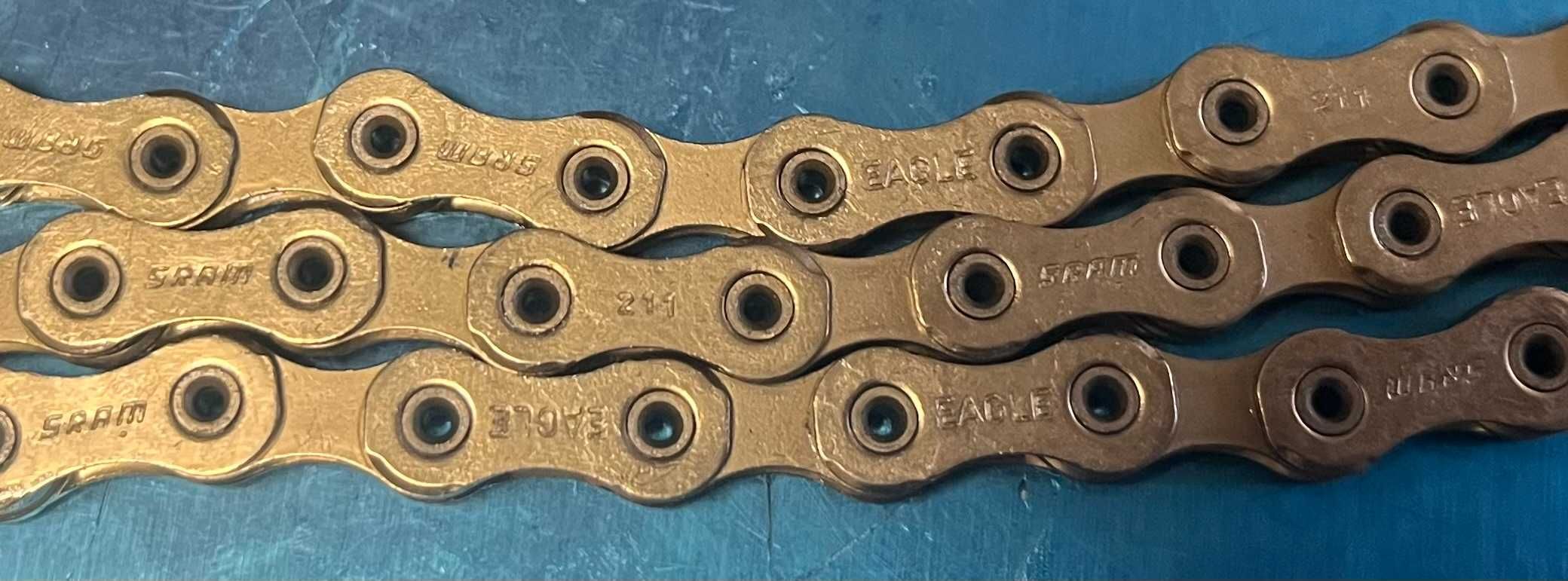 Łańcuch 12s Eagle rzędowy SRAM xx1 Copper Box 126 rudy elektryk ebike
