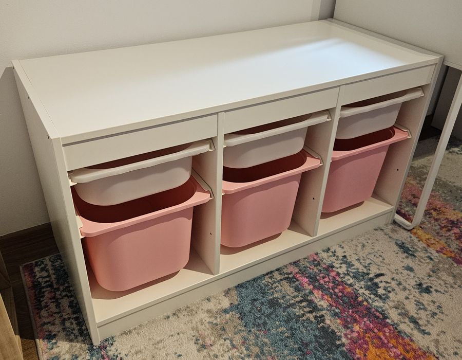 Regał 2szt. Ikea TROFAST z pojemnikami + GRATISY