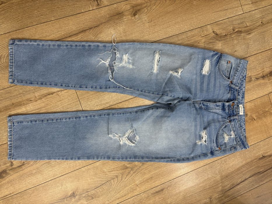 Spodnie jeans z przetarciami #14