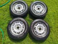 4 felgi do Fiata Pandy z oponami letnimi Nokian R13 155/80