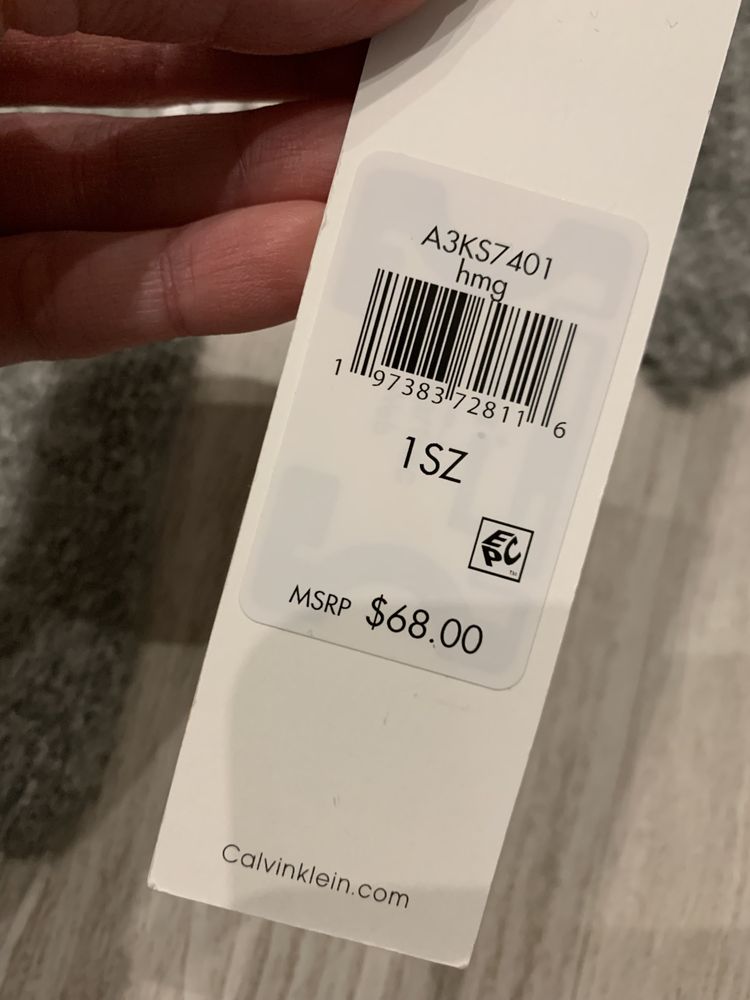 Szary gruby szalik Calvin Klein oryginalny nowy z metkami na prezent