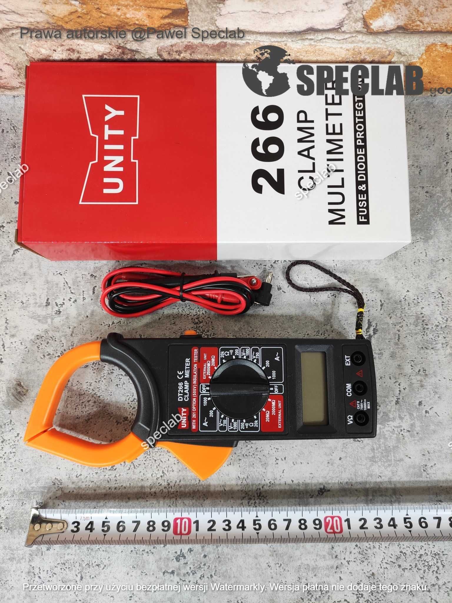 MIERNIK CĘGOWY Cyfrowy Multimer DT-266 LCD + etui AG102B