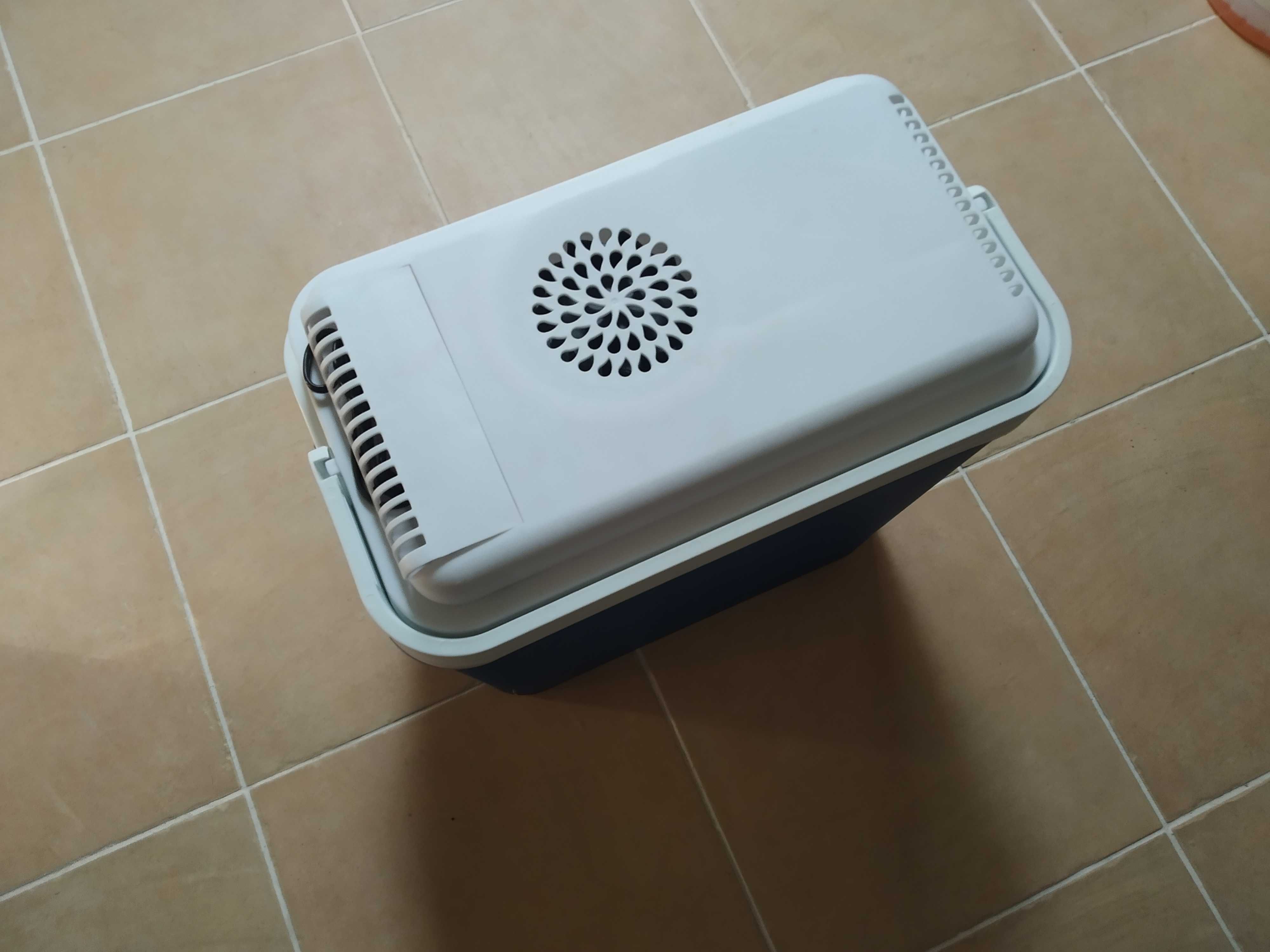 Mini arca frigorífica com isqueiro para carro.