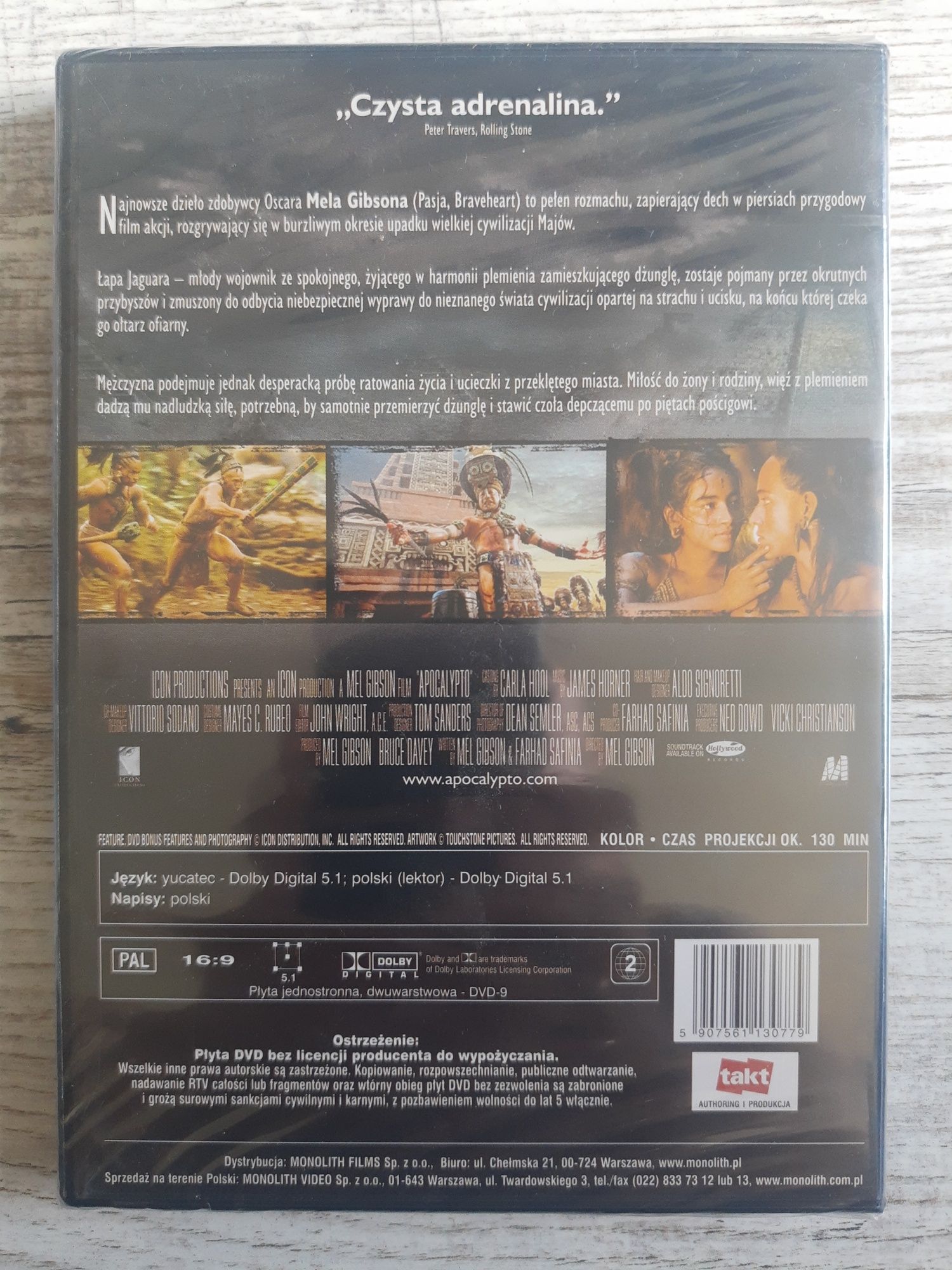 Płyta DVD w folii ochronnej nowa film Apocalypto