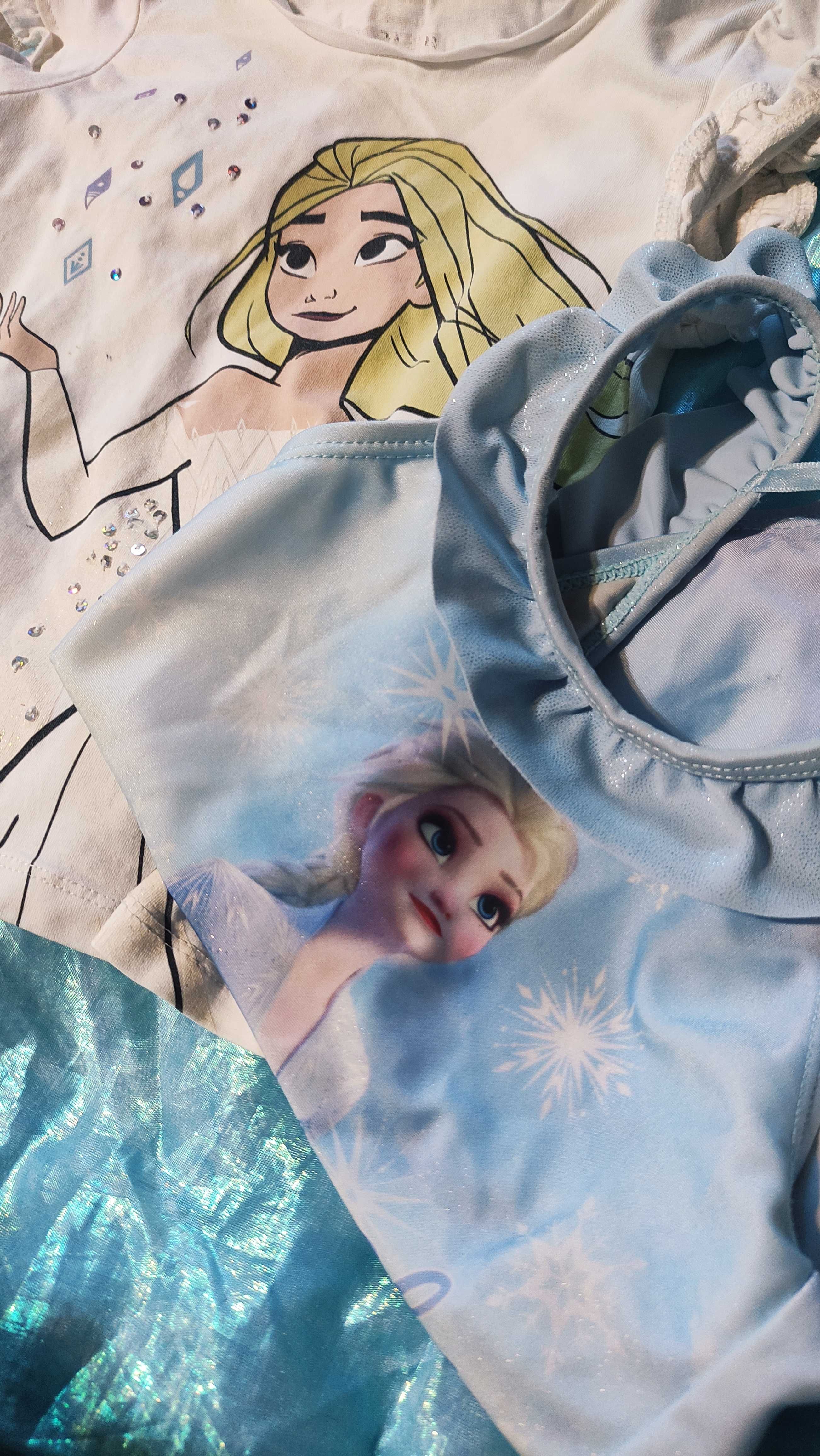 Verão fato de banho + t-shirt Frozen 2 Elsa princesa 3 anos, desocupar