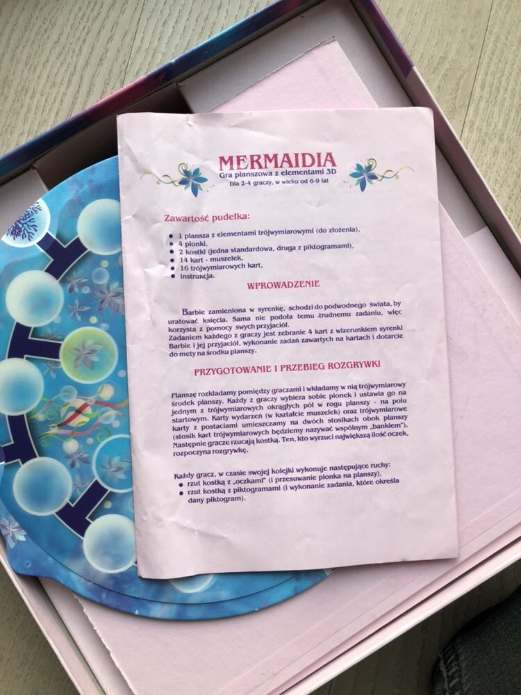 Gra planszowa Barbie Syrenkolandia/ Mermaidia