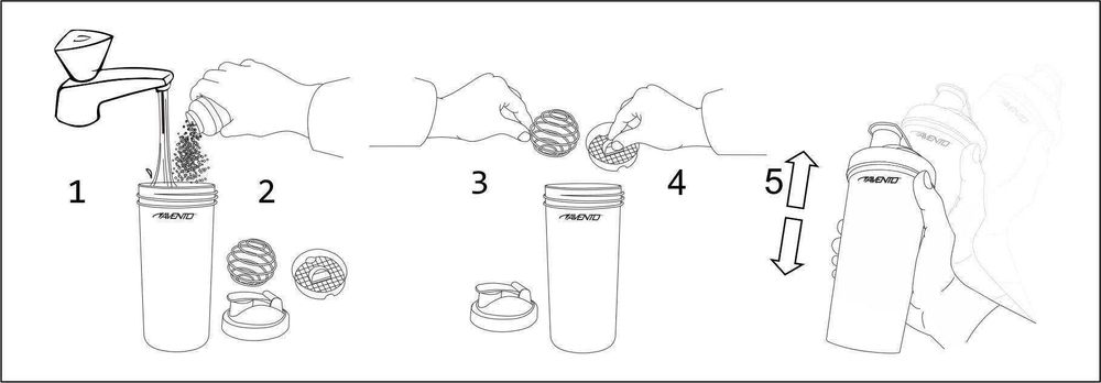 Nowy Bidon shaker do drinków AVENTO 400ml