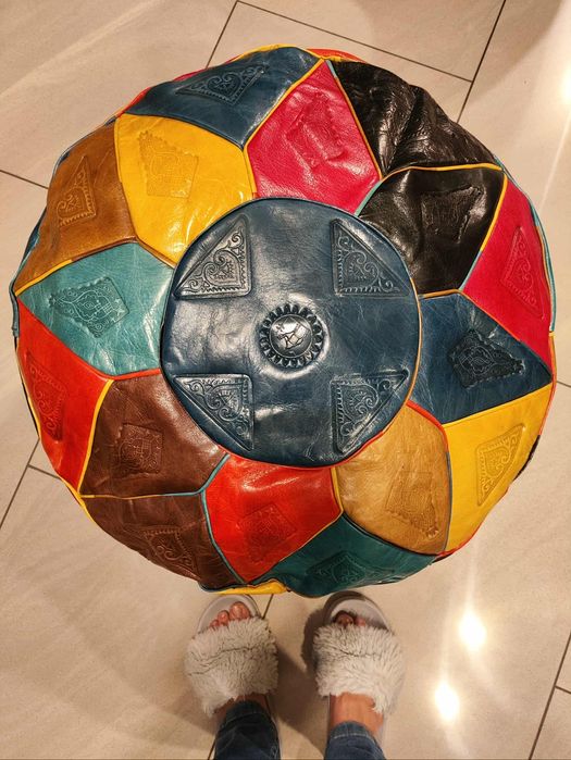 Zjawiskowa orientalna marokańska pufa puf - ogromna !