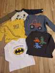 5x T-shirt długi rękaw 80