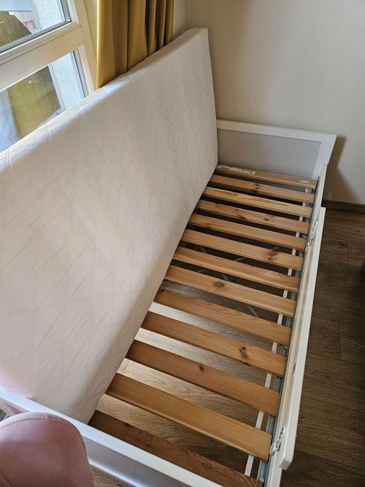 Łóżko dziecięce z barierką Ikea Hensvik 11333 biale