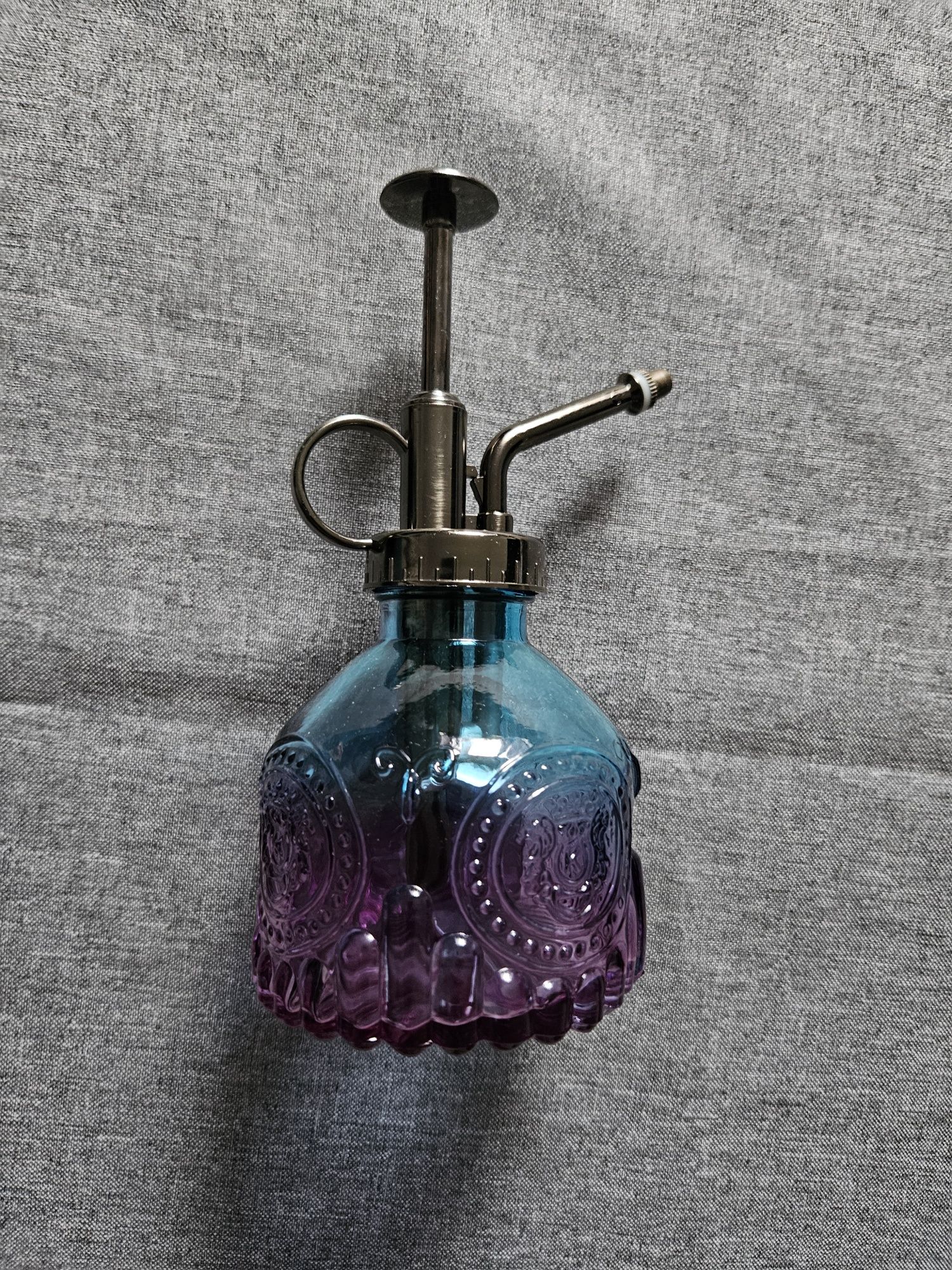 Gonnely Szklana roślina misterna, vintage butelka z rozpylaczem z górn