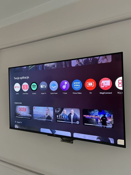 Porzadny smart telewizor LED 4K 43” google tv dolby atmos hdmi 2.1