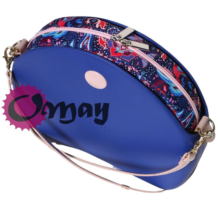 organizer OBAG MOON LIGHT granatowy orient pudrowy róż 2kieszenie OMAY