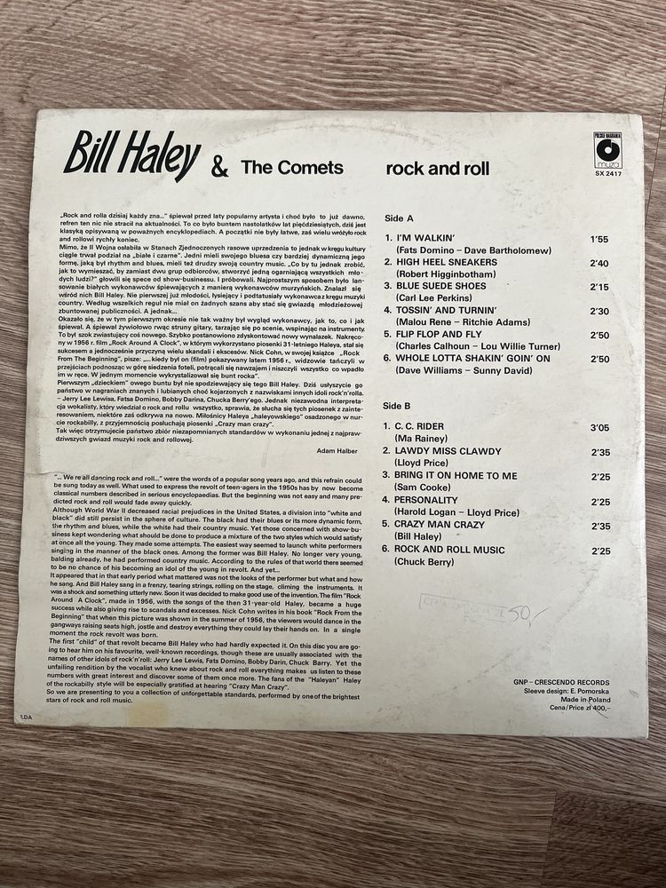 Płyta winylowa Bill Haley & The Comets rock and roll