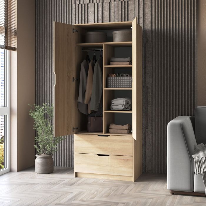 Шафа, шафа з шухлядами і поличками, шафа для одягу