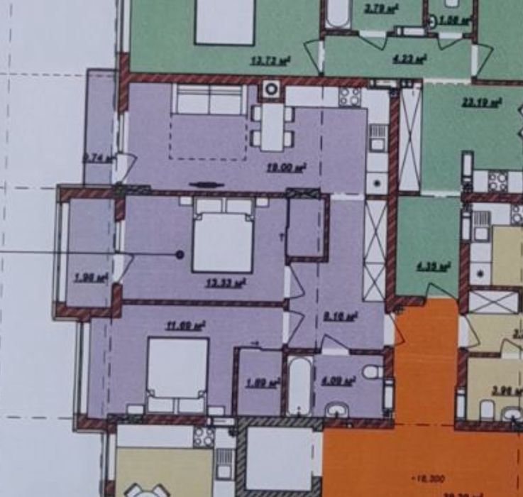 Продаж 2 кімнатної квартири у ЖК Б4, 3 будинок