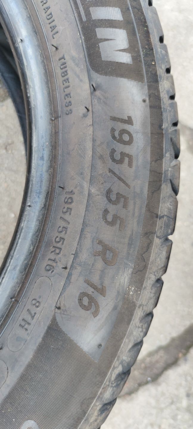 opony lato 195x55x16 MICHELIN 2szt 300zł 2019r