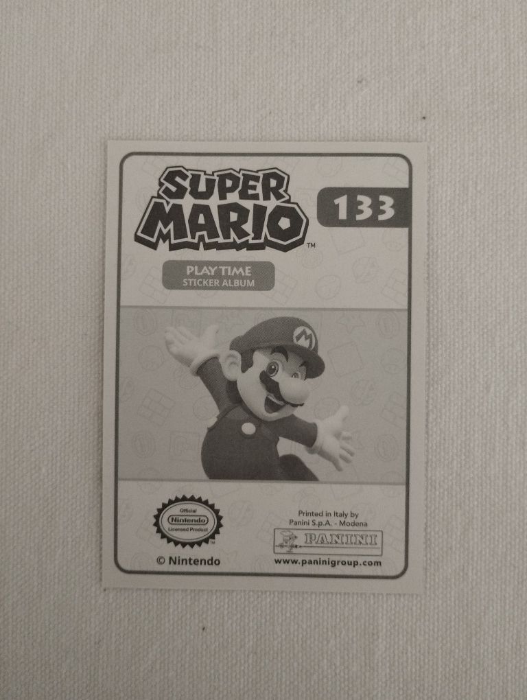 Caderneta Super Mario Panini - Cromo 133 Rosalina Moldura Dourada